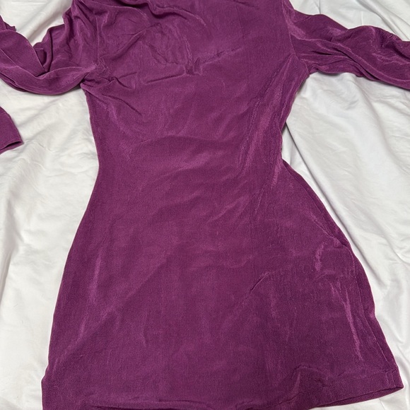 Purple with Jean Andy dress long sleeve - Picture 13 of 13